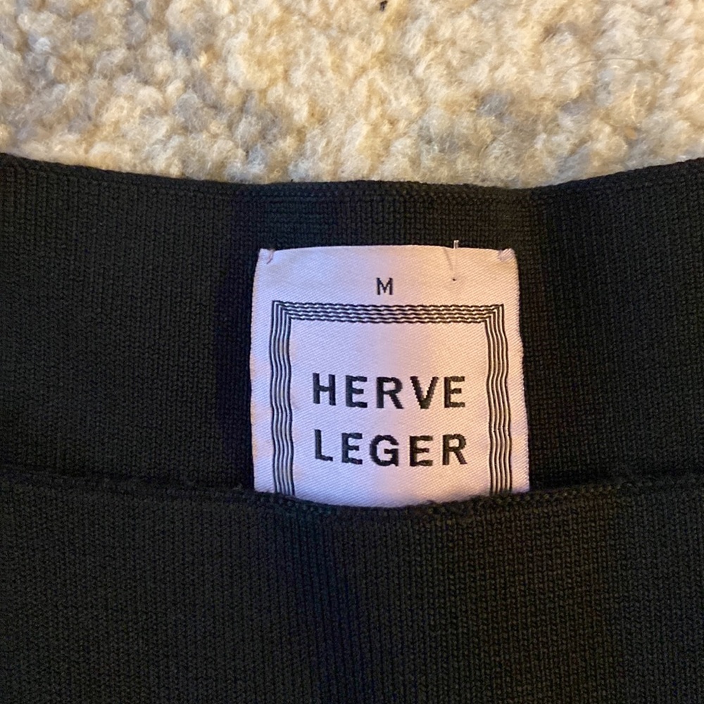 Herve Leger vintage black and white dress size M - Picture 2 of 2